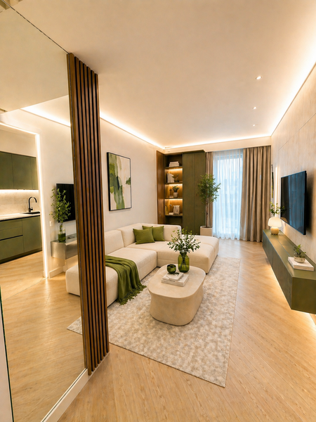 Pipera Cortina North, rond OMV, de inchiriat apartament 2 camere.